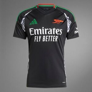 Adidas Arsenal 2024/25 Away Player Jersey
Black/Green/Red IT6147